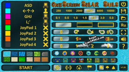 OneScreen Solar Sails генератор ключей