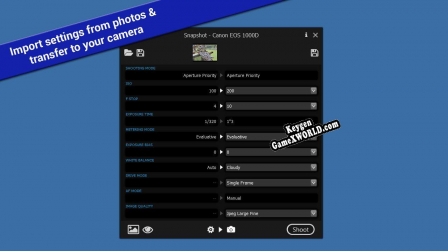 Регистрационный ключ к игре  Snapshot - DSLR Camera Control