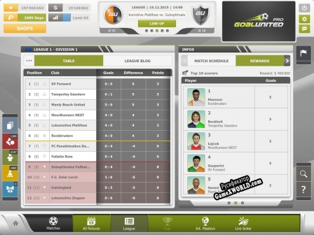 Русификатор для goalunited PRO – football manager for experts