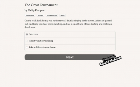 Русификатор для The Great Tournament