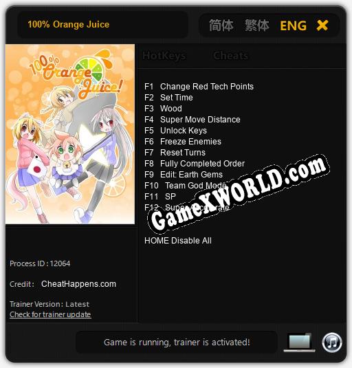 Трейнер для 100% Orange Juice [v1.0.4]