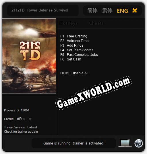 2112TD: Tower Defense Survival: Трейнер +6 [v1.5]