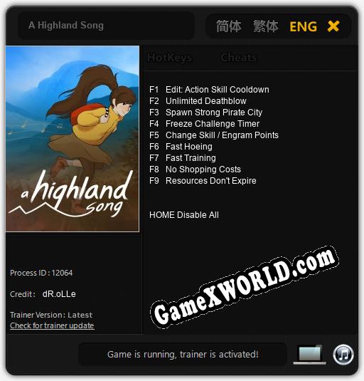 A Highland Song: ТРЕЙНЕР И ЧИТЫ (V1.0.95)