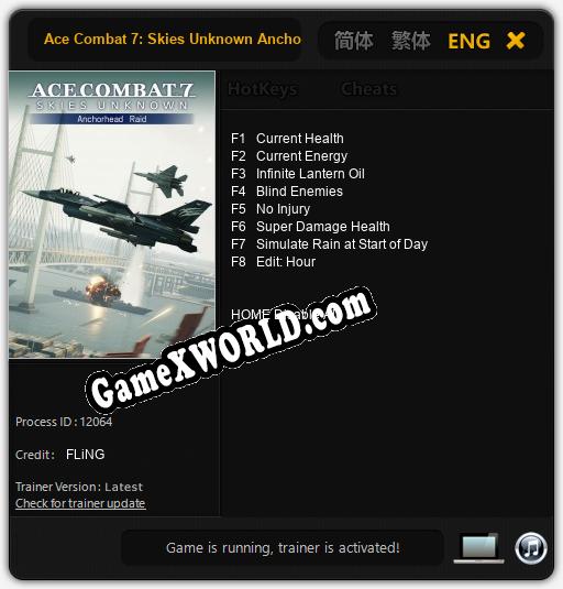 Ace Combat 7: Skies Unknown Anchorhead Raid: ТРЕЙНЕР И ЧИТЫ (V1.0.61)