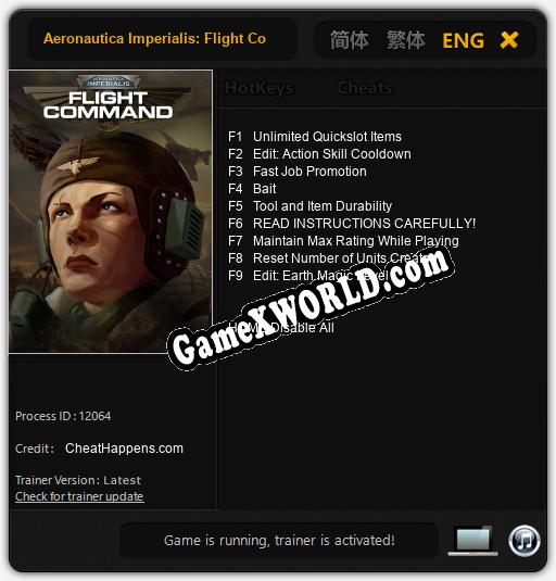 Aeronautica Imperialis: Flight Command: Читы, Трейнер +9 [CheatHappens.com]