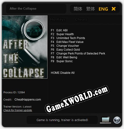 After the Collapse: Читы, Трейнер +9 [CheatHappens.com]