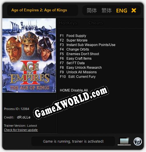 Age of Empires 2: Age of Kings: Читы, Трейнер +10 [dR.oLLe]