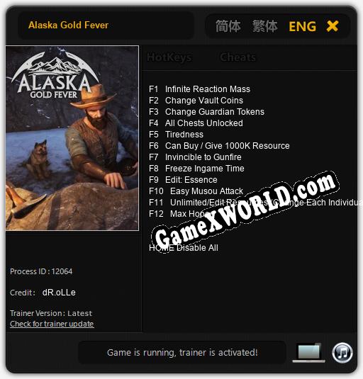 Alaska Gold Fever: Читы, Трейнер +12 [dR.oLLe]