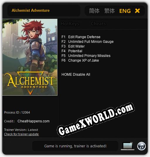 Трейнер для Alchemist Adventure [v1.0.1]