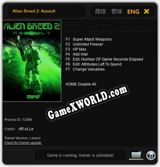 Alien Breed 2: Assault: Трейнер +7 [v1.7]