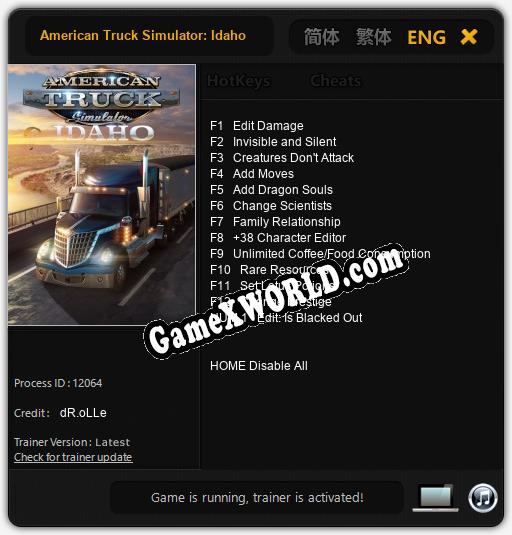 American Truck Simulator: Idaho: Читы, Трейнер +13 [dR.oLLe]