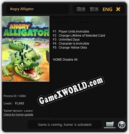 Angry Alligator: Трейнер +5 [v1.9]