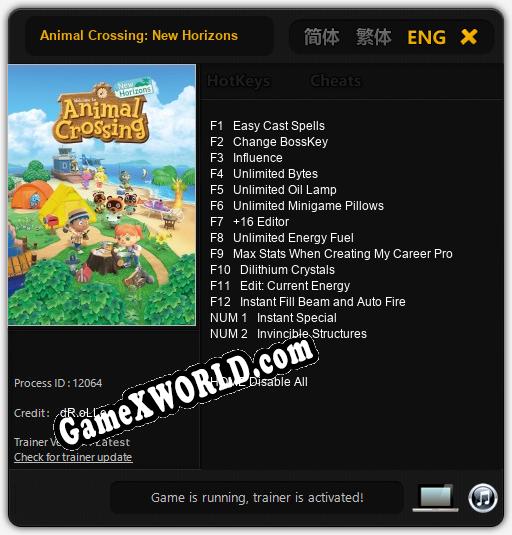 Animal Crossing: New Horizons: ТРЕЙНЕР И ЧИТЫ (V1.0.43)