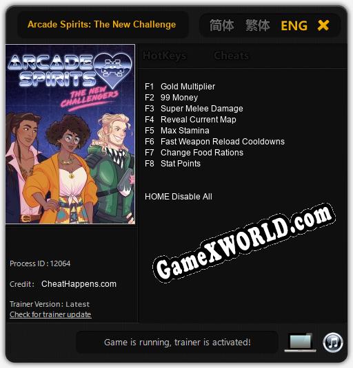 Arcade Spirits: The New Challengers: Трейнер +8 [v1.9]