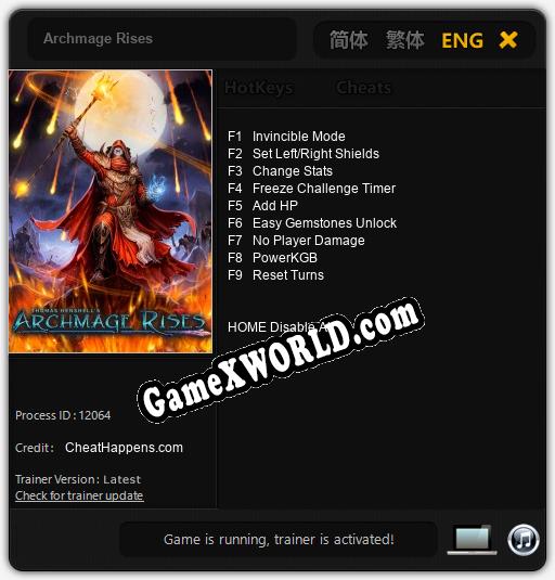 Archmage Rises: ТРЕЙНЕР И ЧИТЫ (V1.0.71)