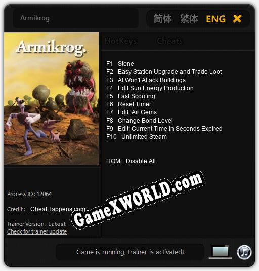 Armikrog: ТРЕЙНЕР И ЧИТЫ (V1.0.97)