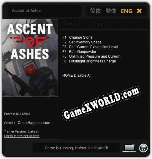 Ascent of Ashes: Читы, Трейнер +6 [CheatHappens.com]