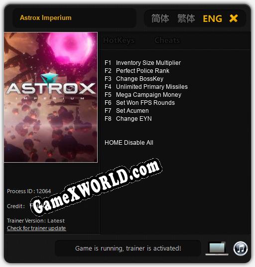 Astrox Imperium: ТРЕЙНЕР И ЧИТЫ (V1.0.65)