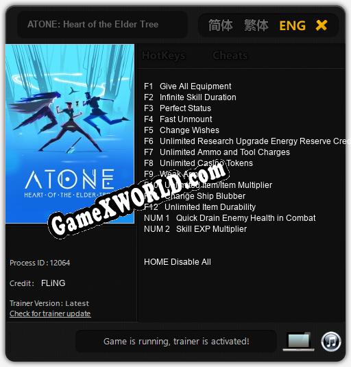 ATONE: Heart of the Elder Tree: Трейнер +14 [v1.6]