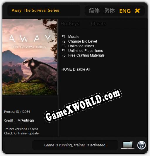 Away: The Survival Series: Трейнер +5 [v1.8]