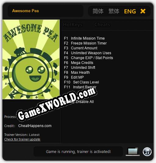Awesome Pea: Трейнер +11 [v1.1]