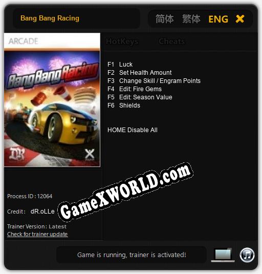 Bang Bang Racing: Читы, Трейнер +6 [dR.oLLe]