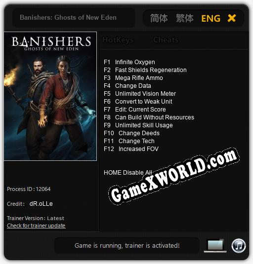 Banishers: Ghosts of New Eden: ТРЕЙНЕР И ЧИТЫ (V1.0.15)