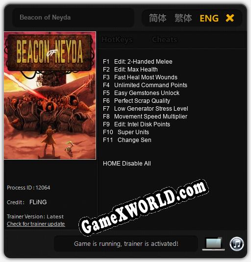 Beacon of Neyda: Трейнер +11 [v1.2]