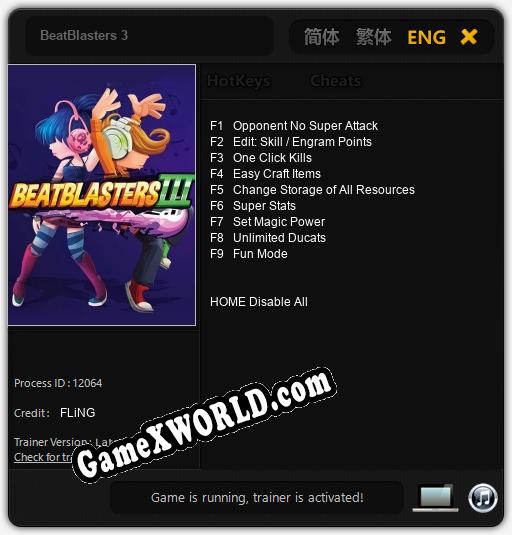 BeatBlasters 3: ТРЕЙНЕР И ЧИТЫ (V1.0.5)