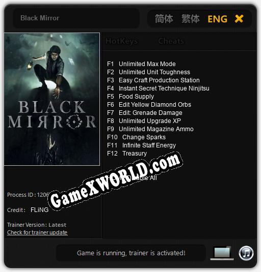 Трейнер для Black Mirror [v1.0.7]