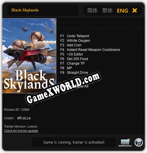 Black Skylands: Читы, Трейнер +9 [dR.oLLe]