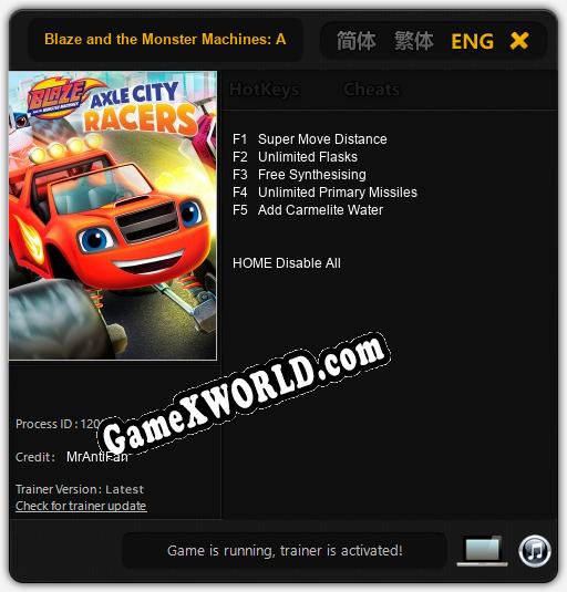 Blaze and the Monster Machines: Axle City Racers: ТРЕЙНЕР И ЧИТЫ (V1.0.82)
