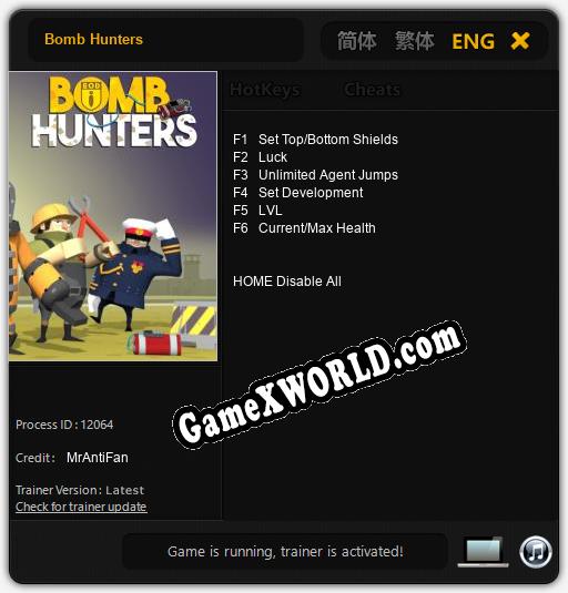 Трейнер для Bomb Hunters [v1.0.3]