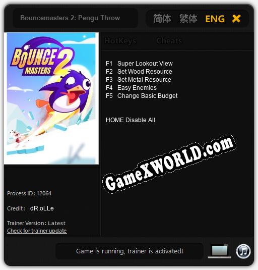 Bouncemasters 2: Pengu Throw: Читы, Трейнер +5 [dR.oLLe]