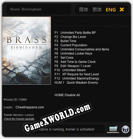 Brass: Birmingham: Читы, Трейнер +13 [CheatHappens.com]