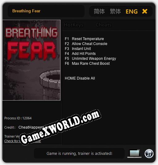 Breathing Fear: Трейнер +6 [v1.4]