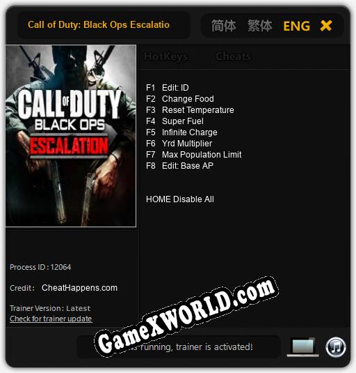 Call of Duty: Black Ops Escalation Content: Читы, Трейнер +8 [CheatHappens.com]