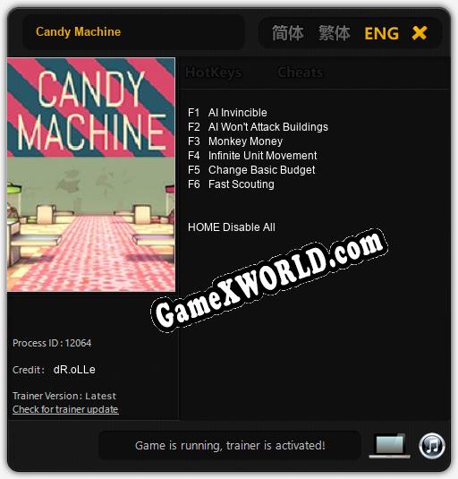 Трейнер для Candy Machine [v1.0.3]