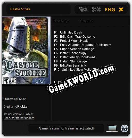 Трейнер для Castle Strike [v1.0.3]