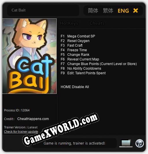 Cat Bait: Трейнер +9 [v1.7]