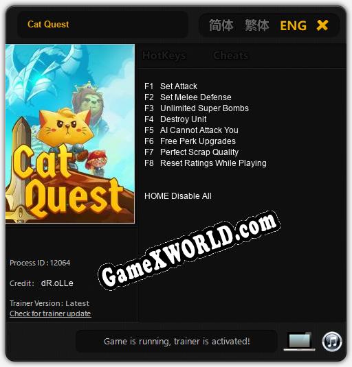 Cat Quest: ТРЕЙНЕР И ЧИТЫ (V1.0.93)
