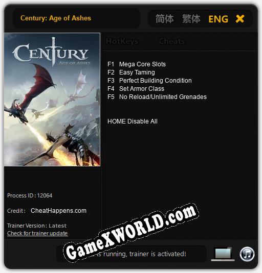 Century: Age of Ashes: Читы, Трейнер +5 [CheatHappens.com]