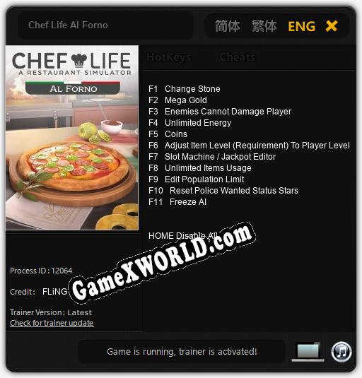 Chef Life Al Forno: ТРЕЙНЕР И ЧИТЫ (V1.0.61)