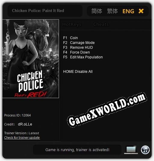 Chicken Police: Paint It Red: ТРЕЙНЕР И ЧИТЫ (V1.0.95)