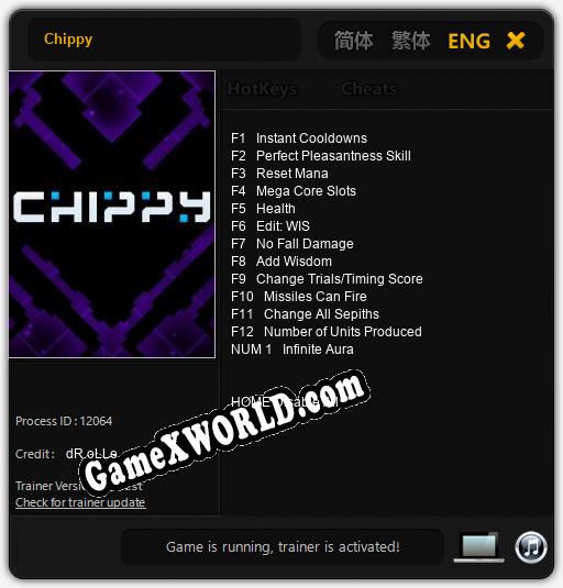 Chippy: ТРЕЙНЕР И ЧИТЫ (V1.0.9)