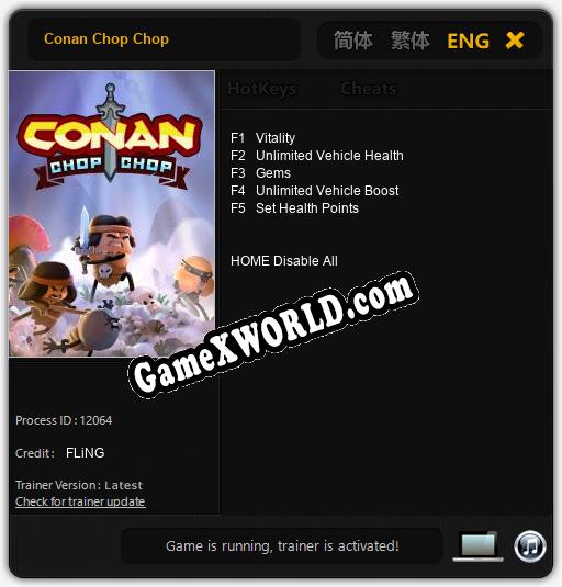 Conan Chop Chop: ТРЕЙНЕР И ЧИТЫ (V1.0.61)