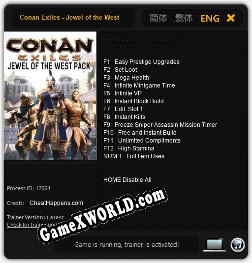 Conan Exiles - Jewel of the West: Читы, Трейнер +13 [CheatHappens.com]