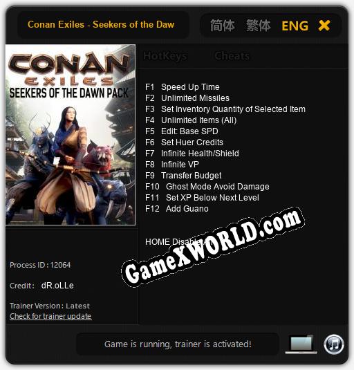 Conan Exiles - Seekers of the Dawn: Трейнер +12 [v1.8]