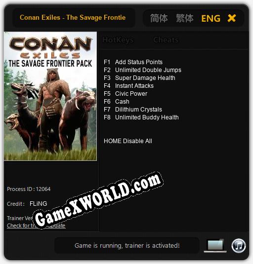 Conan Exiles - The Savage Frontier: Читы, Трейнер +8 [FLiNG]