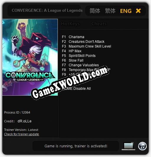 CONVERGENCE: A League of Legends Story: Читы, Трейнер +9 [dR.oLLe]